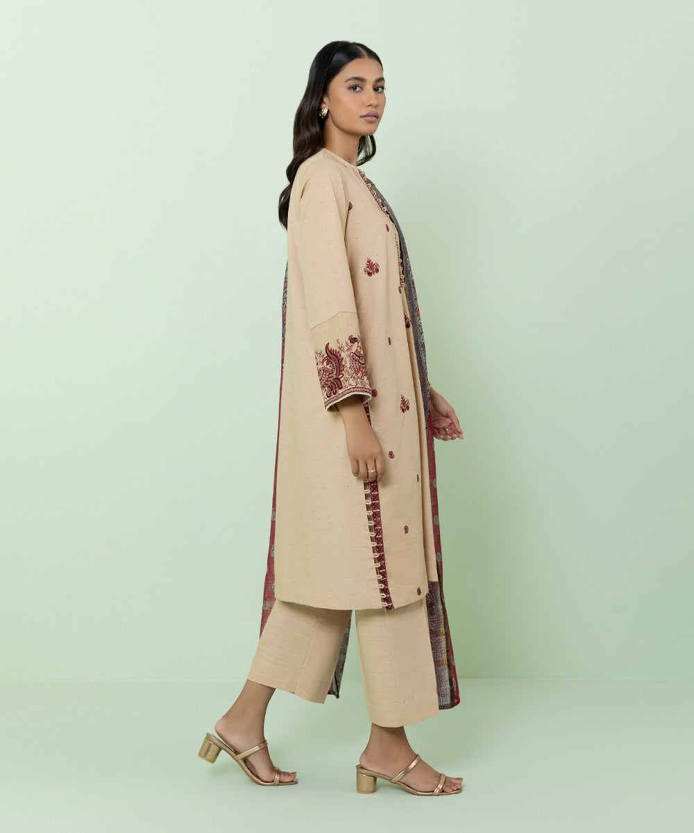 Sapphire - 3 Piece - Embroidered Multi Neps Suit