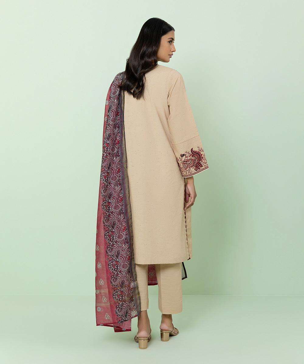 Sapphire - 3 Piece - Embroidered Multi Neps Suit