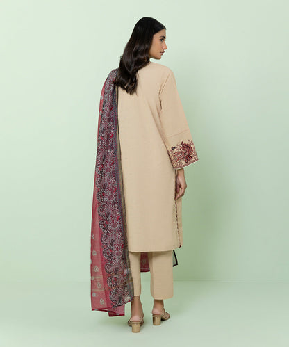 Sapphire - 3 Piece - Embroidered Multi Neps Suit