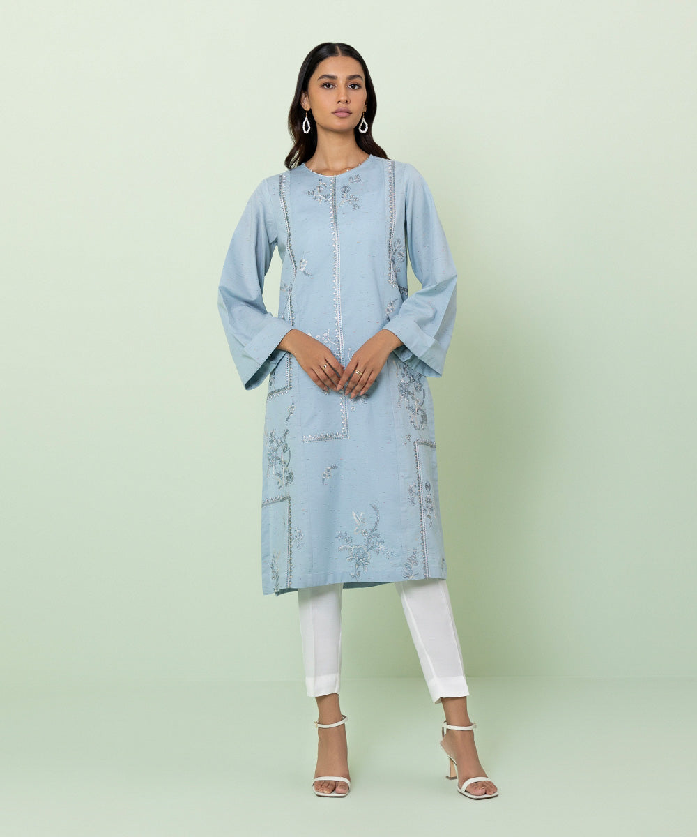 Sapphire - Embroidered Multi Neps Shirt