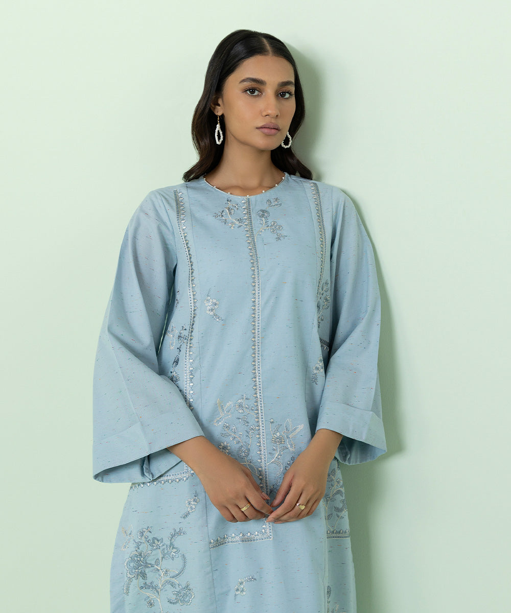 Sapphire - Embroidered Multi Neps Shirt