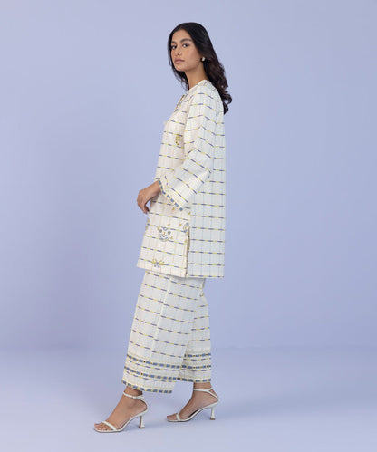 Sapphire - Embroidered Yarn Dyed Shirt