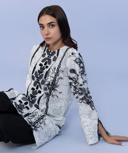 Sapphire - Embroidered Khaddar Shirt