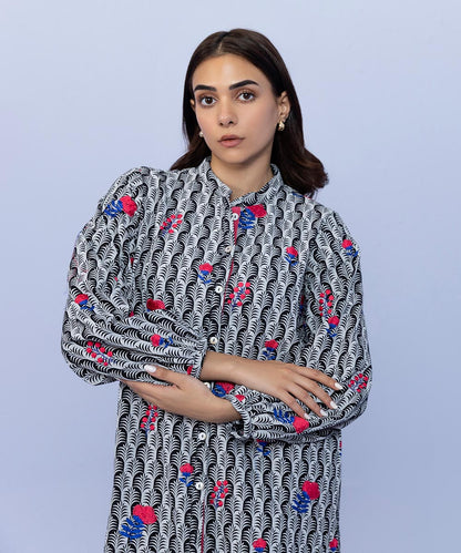 Sapphire - Embroidered Khaddar Shirt