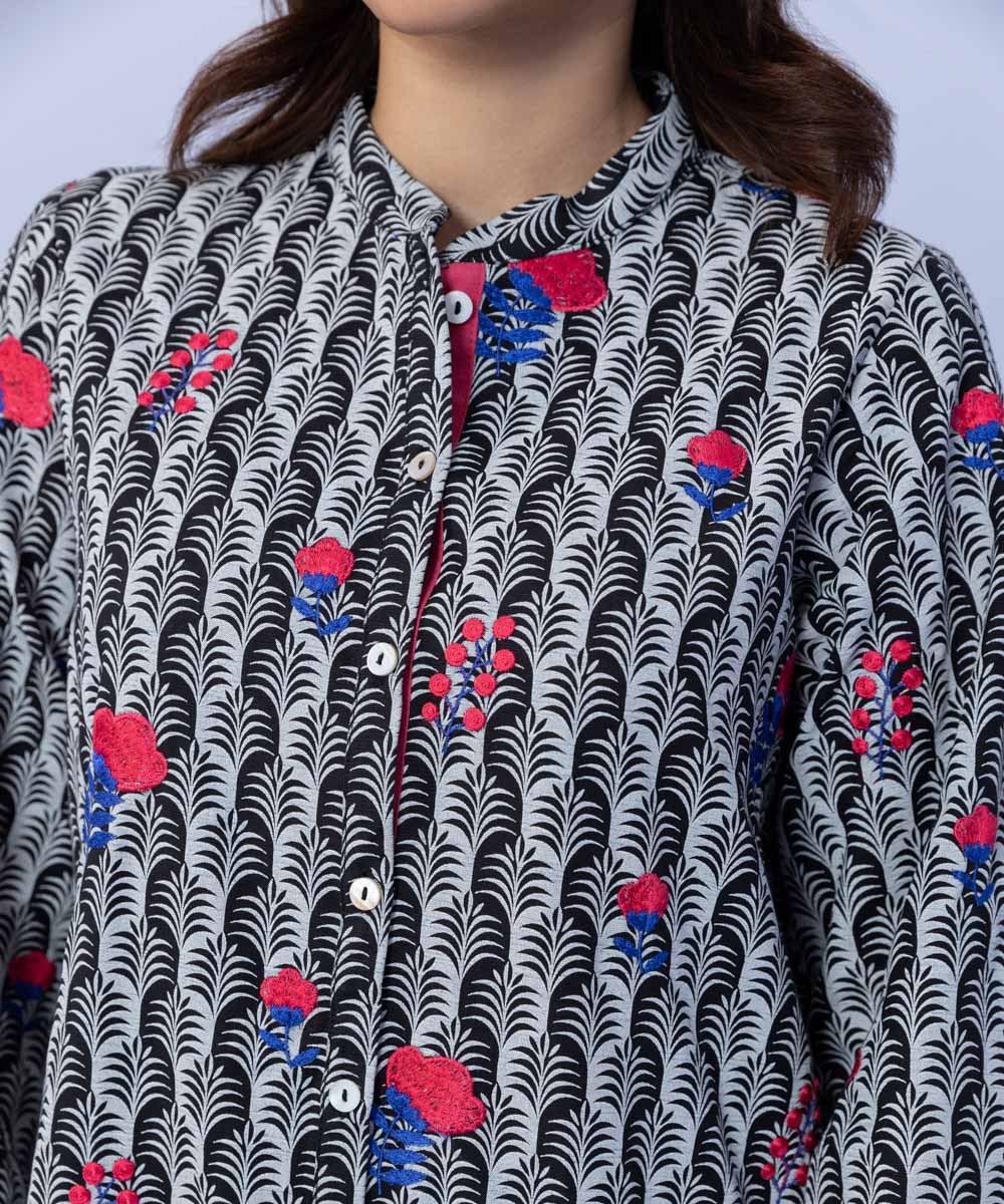 Sapphire - Embroidered Khaddar Shirt