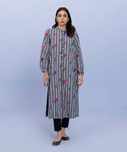 Sapphire - Embroidered Khaddar Shirt