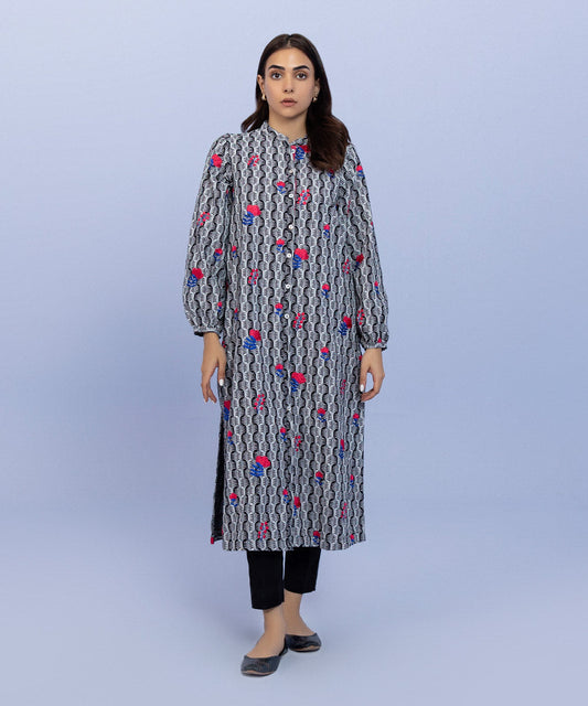 Sapphire - Embroidered Khaddar Shirt
