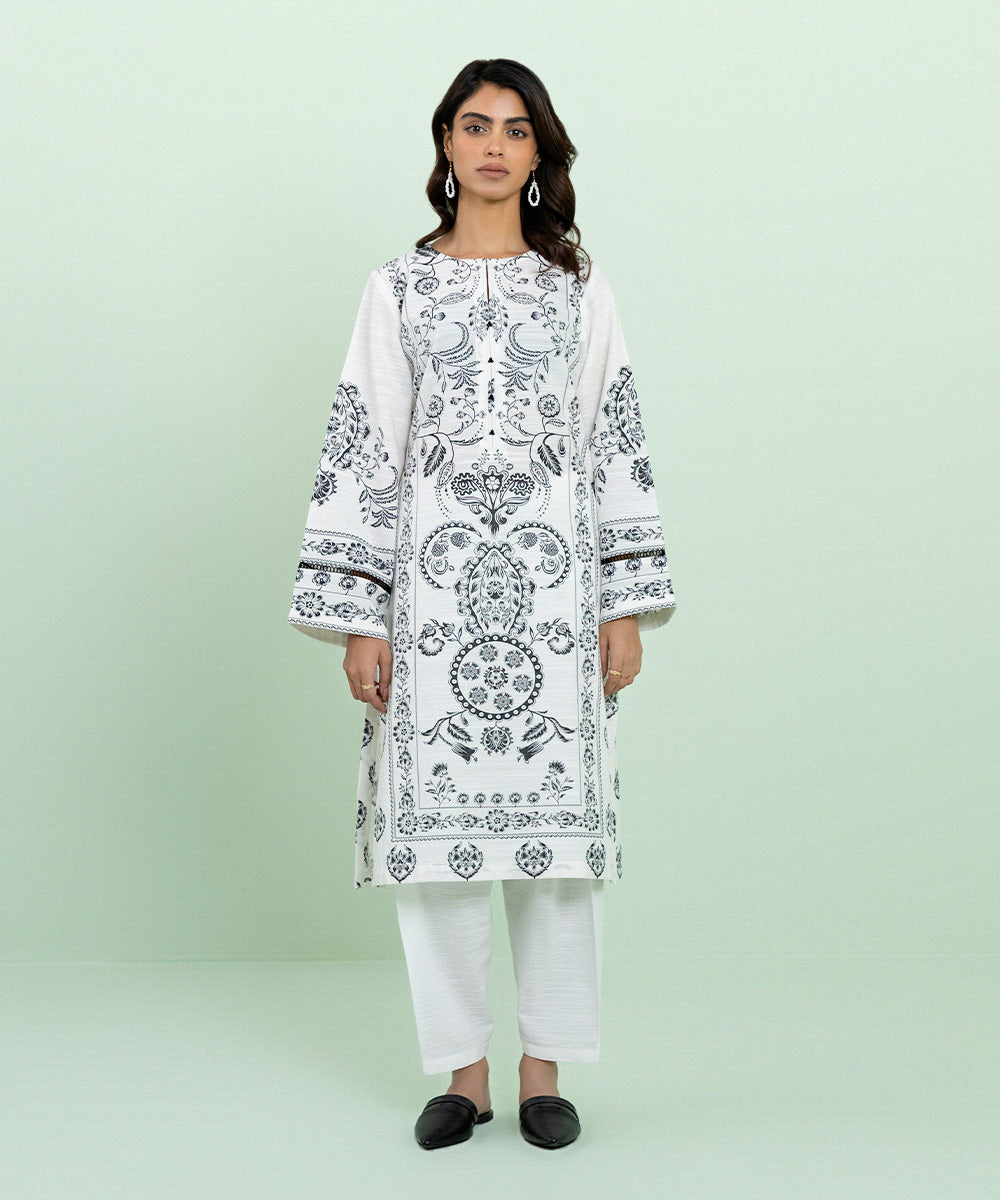 Sapphire - Printed Khaddar Shirt