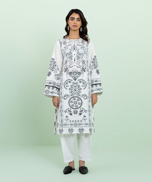 Sapphire - Printed Khaddar Shirt