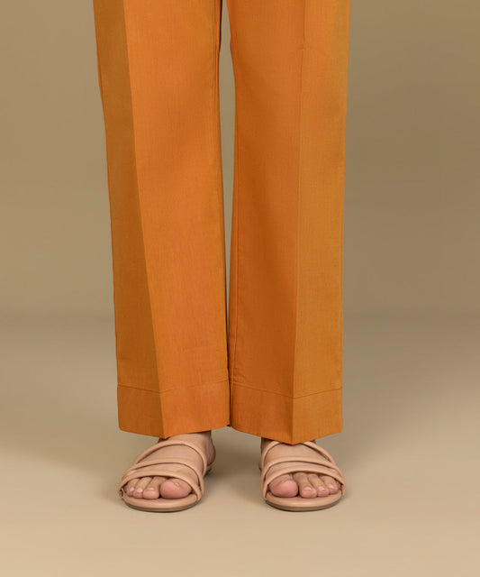 Sapphire - Solid Jacquard Straight Pants