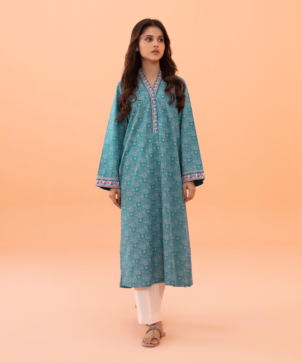 Sapphire - Embroidered Cambric Shirt