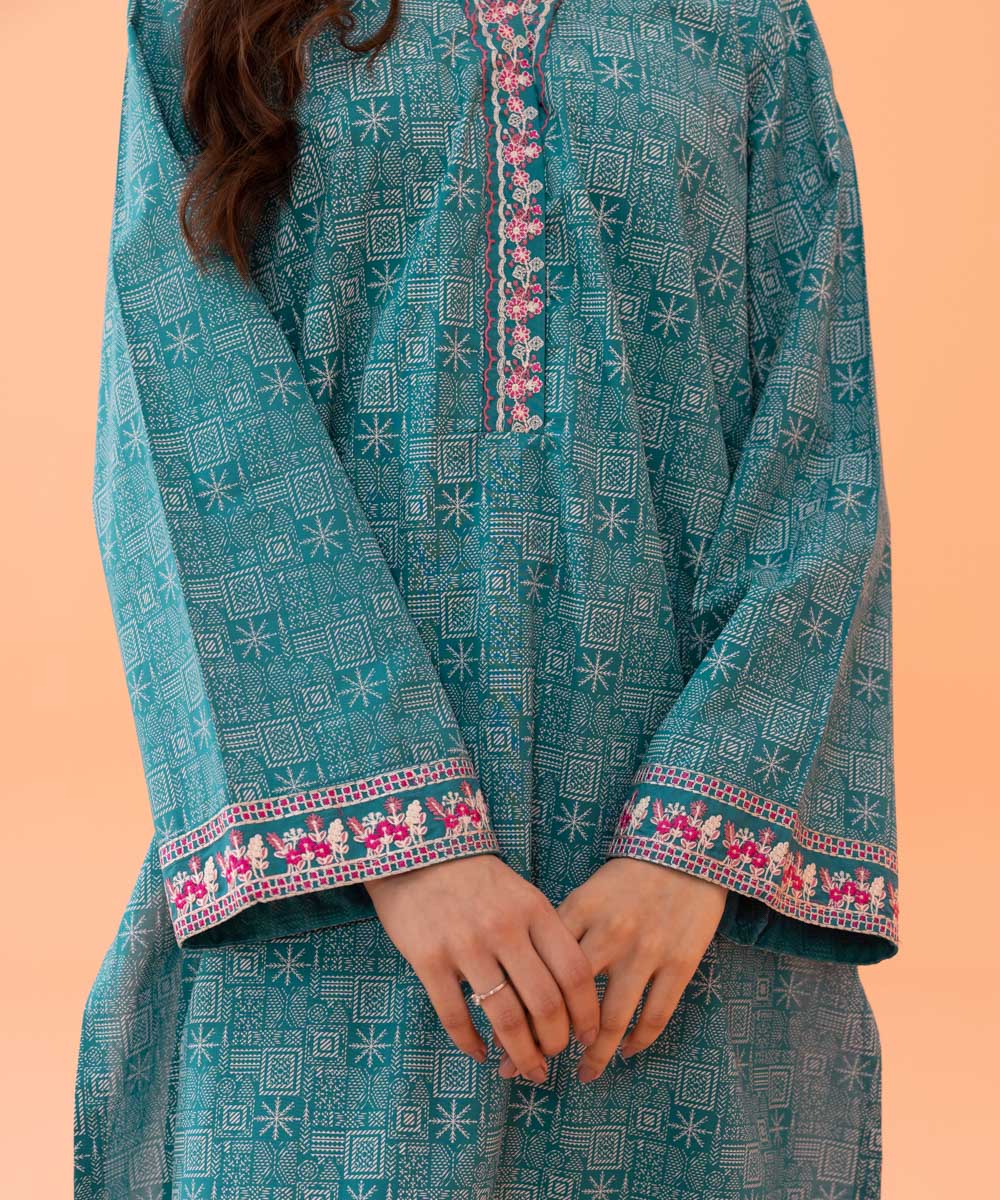 Sapphire - Embroidered Cambric Shirt