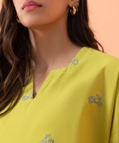 Sapphire - 2 Piece - Embroidered Cambric Suit