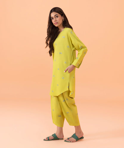 Sapphire - 2 Piece - Embroidered Cambric Suit