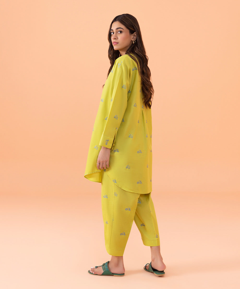 Sapphire - 2 Piece - Embroidered Cambric Suit