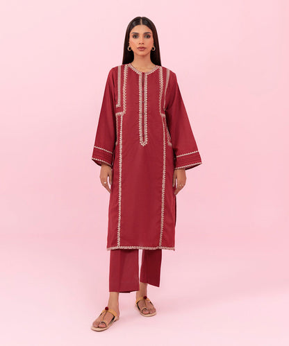 Sapphire - 2 Piece - Embroidered Cambric Suit