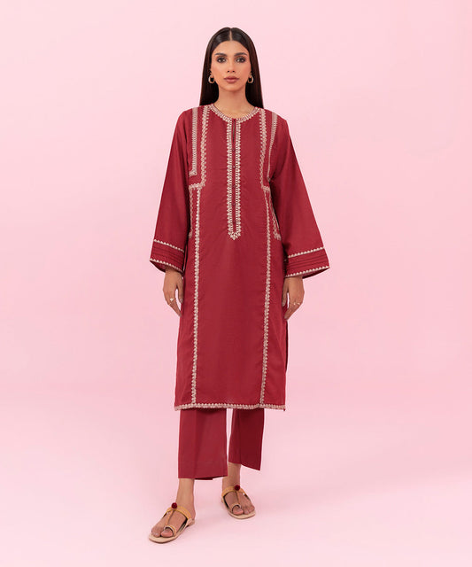 Sapphire - 2 Piece - Embroidered Cambric Suit