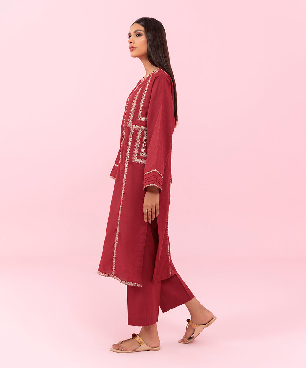 Sapphire - 2 Piece - Embroidered Cambric Suit