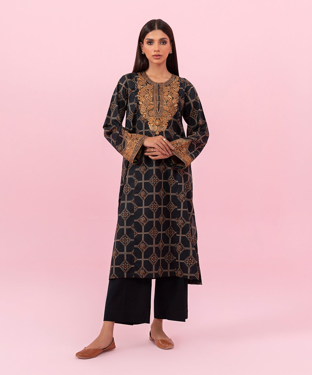 Sapphire - Embroidered Cambric Shirt