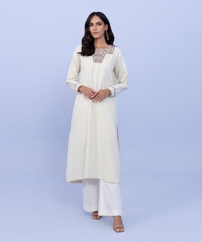 Sapphire - Embroidered Khaddar Shirt