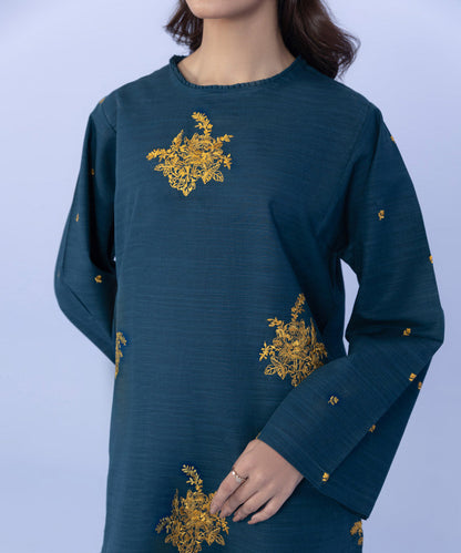 Sapphire - 2 Piece - Embroidered Khaddar Suit