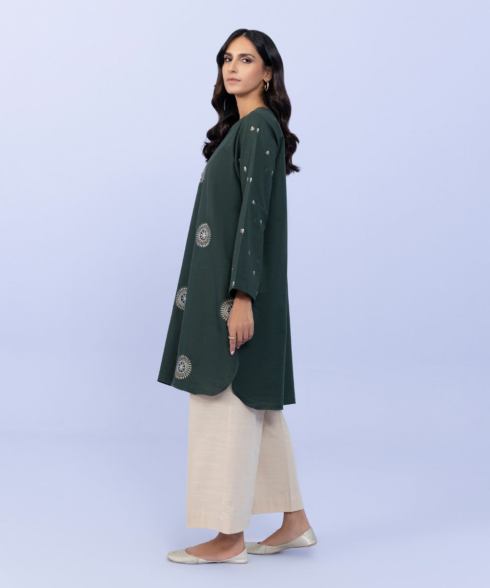 Sapphire - Embroidered Khaddar Shirt