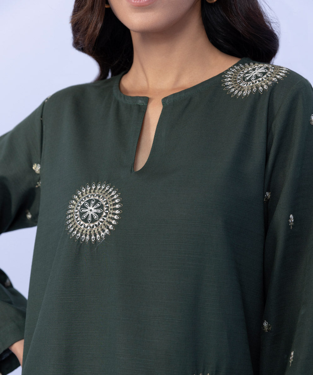 Sapphire - Embroidered Khaddar Shirt