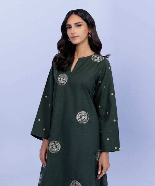 Sapphire - Embroidered Khaddar Shirt