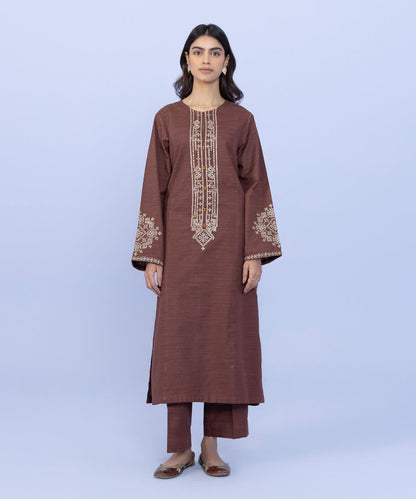 Sapphire - 2 Piece - Embroidered Khaddar Suit