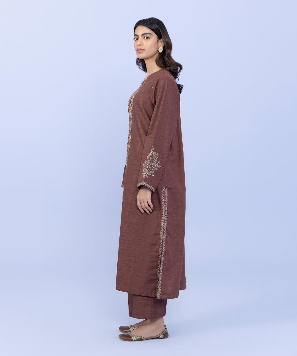 Sapphire - 2 Piece - Embroidered Khaddar Suit