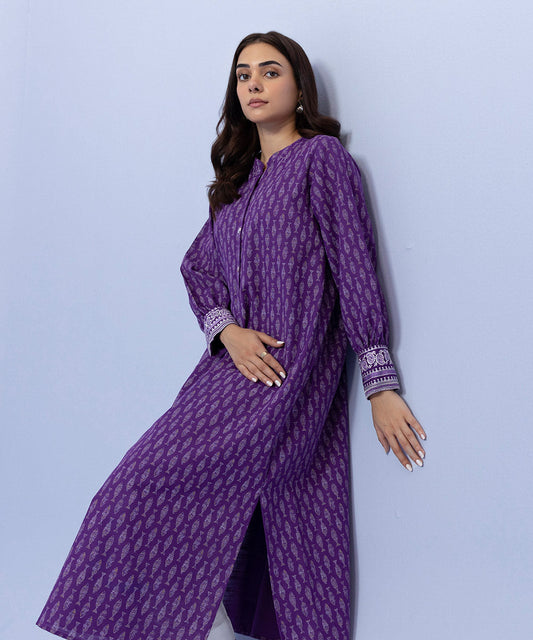 Sapphire - Embroidered Khaddar Shirt