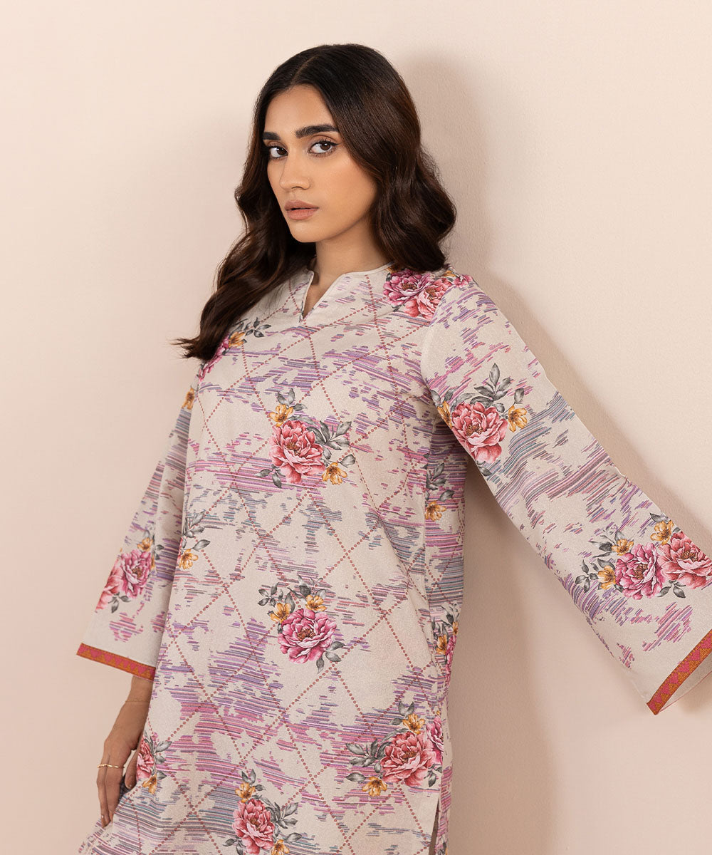 Sapphire - 2 Piece - Printed Karandi Suit