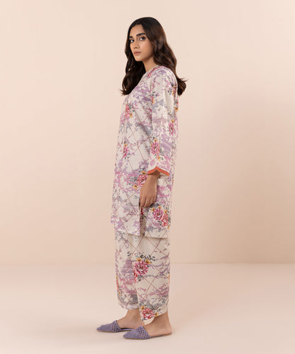 Sapphire - 2 Piece - Printed Karandi Suit