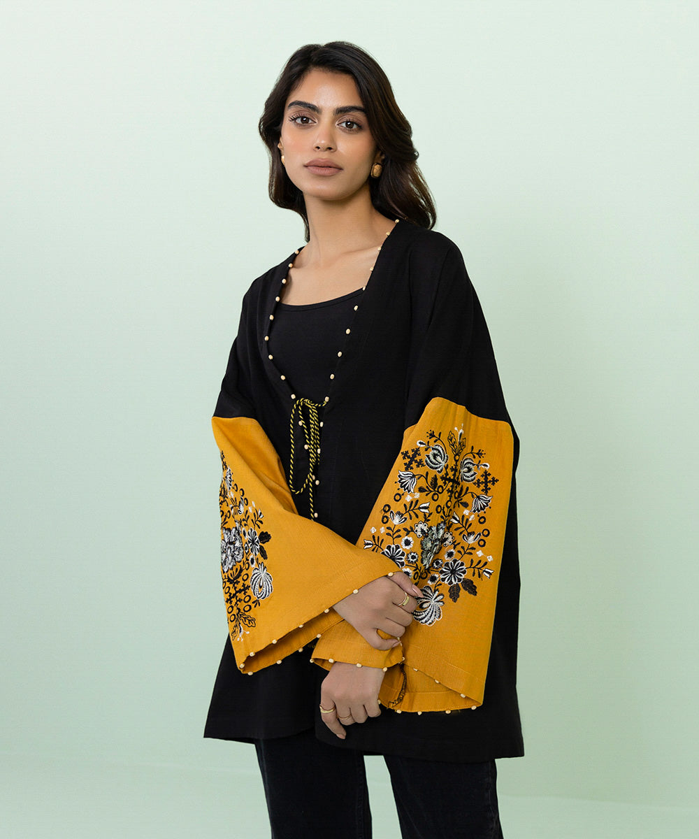 Sapphire - Embroidered Khaddar Jacket