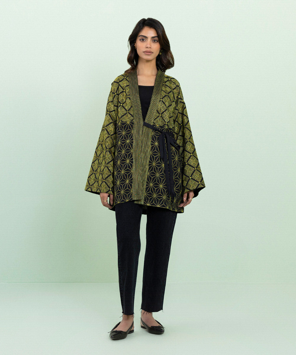 Sapphire - Embroidered Khaddar Jacket