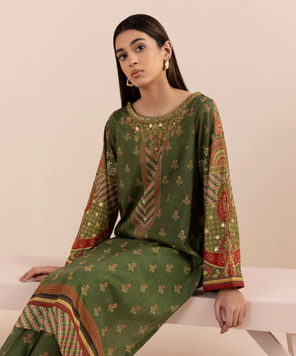 Sapphire - 2 Piece - Embellished Silk Suit