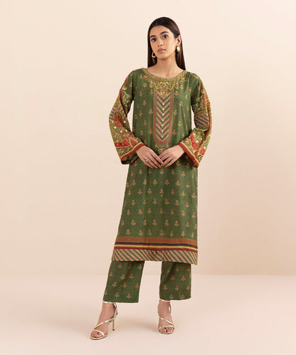 Sapphire - 2 Piece - Embellished Silk Suit