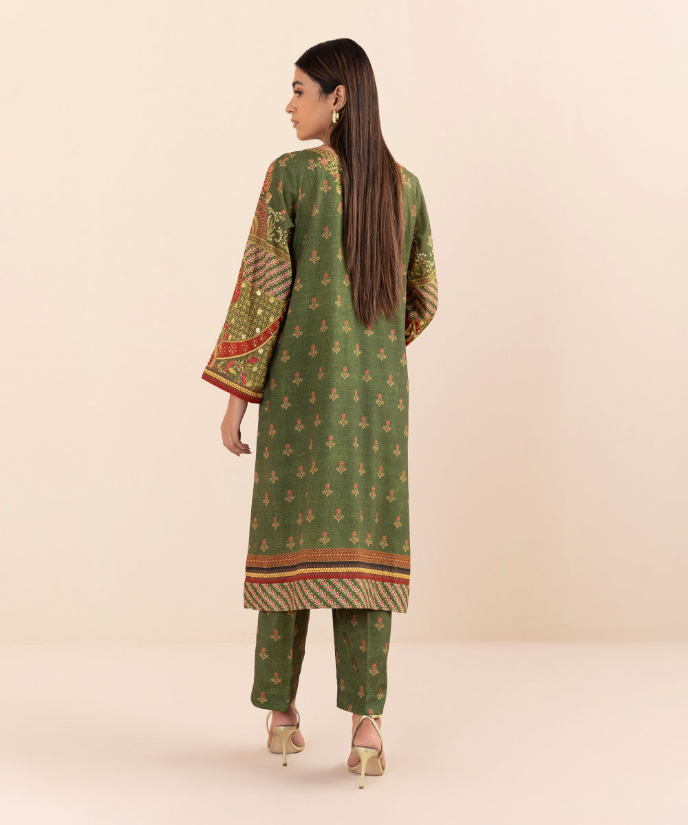 Sapphire - 2 Piece - Embellished Silk Suit