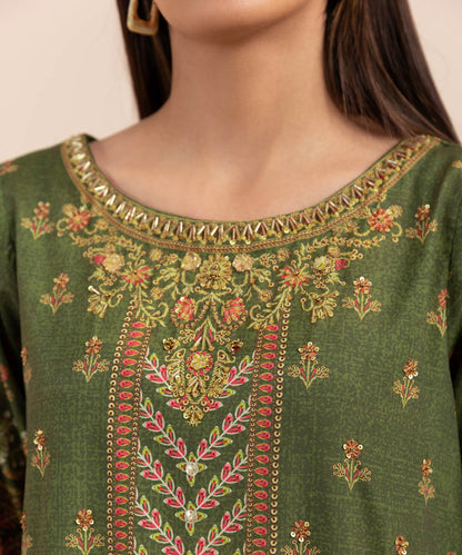 Sapphire - 2 Piece - Embellished Silk Suit