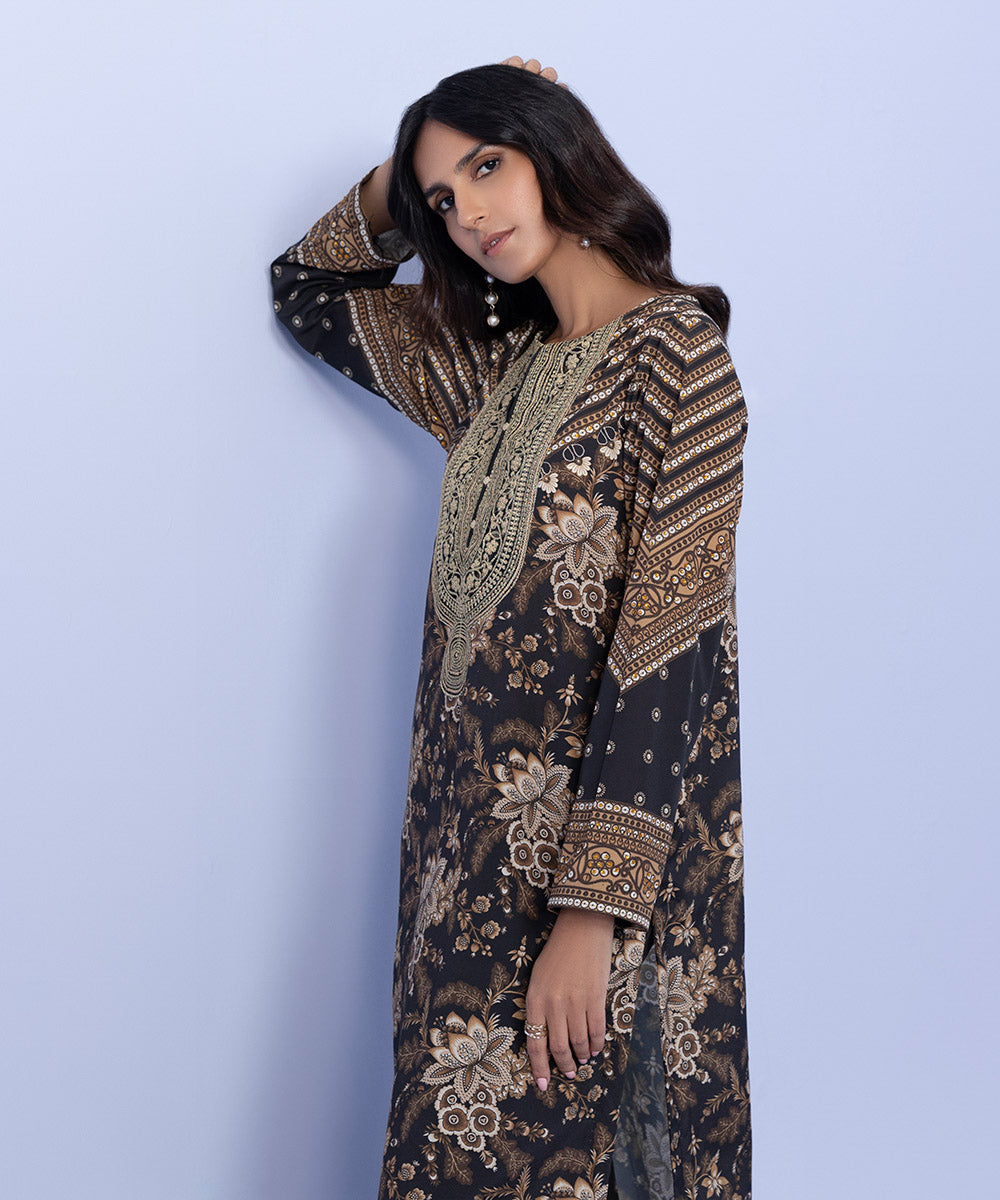 Sapphire - 2 Piece - Embroidered Silk Suit