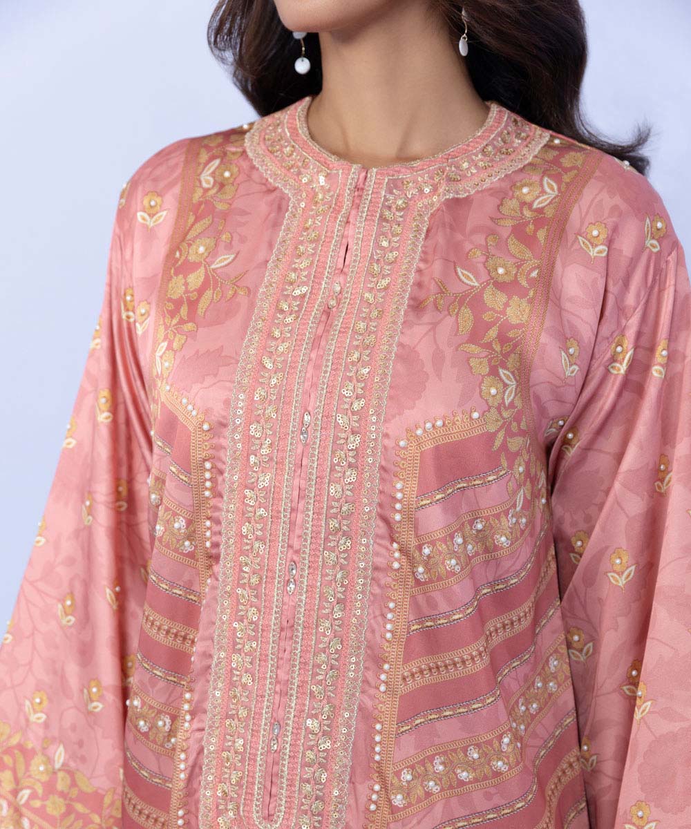Sapphire - Embroidered Silk Shirt
