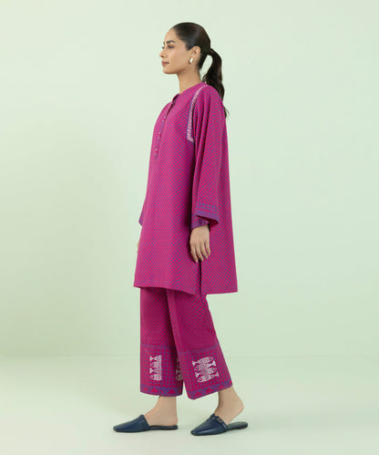 Sapphire - Block Printed Khaddar Shirt