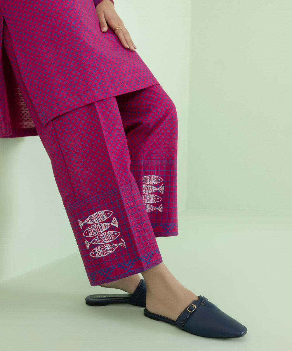 Sapphire - Block Printed Khaddar Shirt