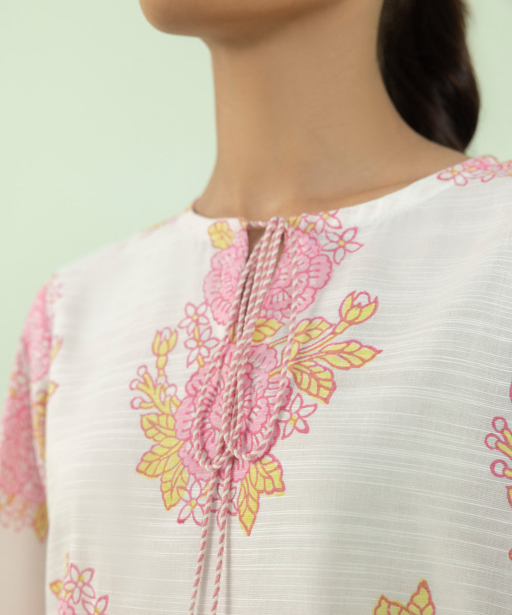 Sapphire - Block Printed Khaddar Shirt