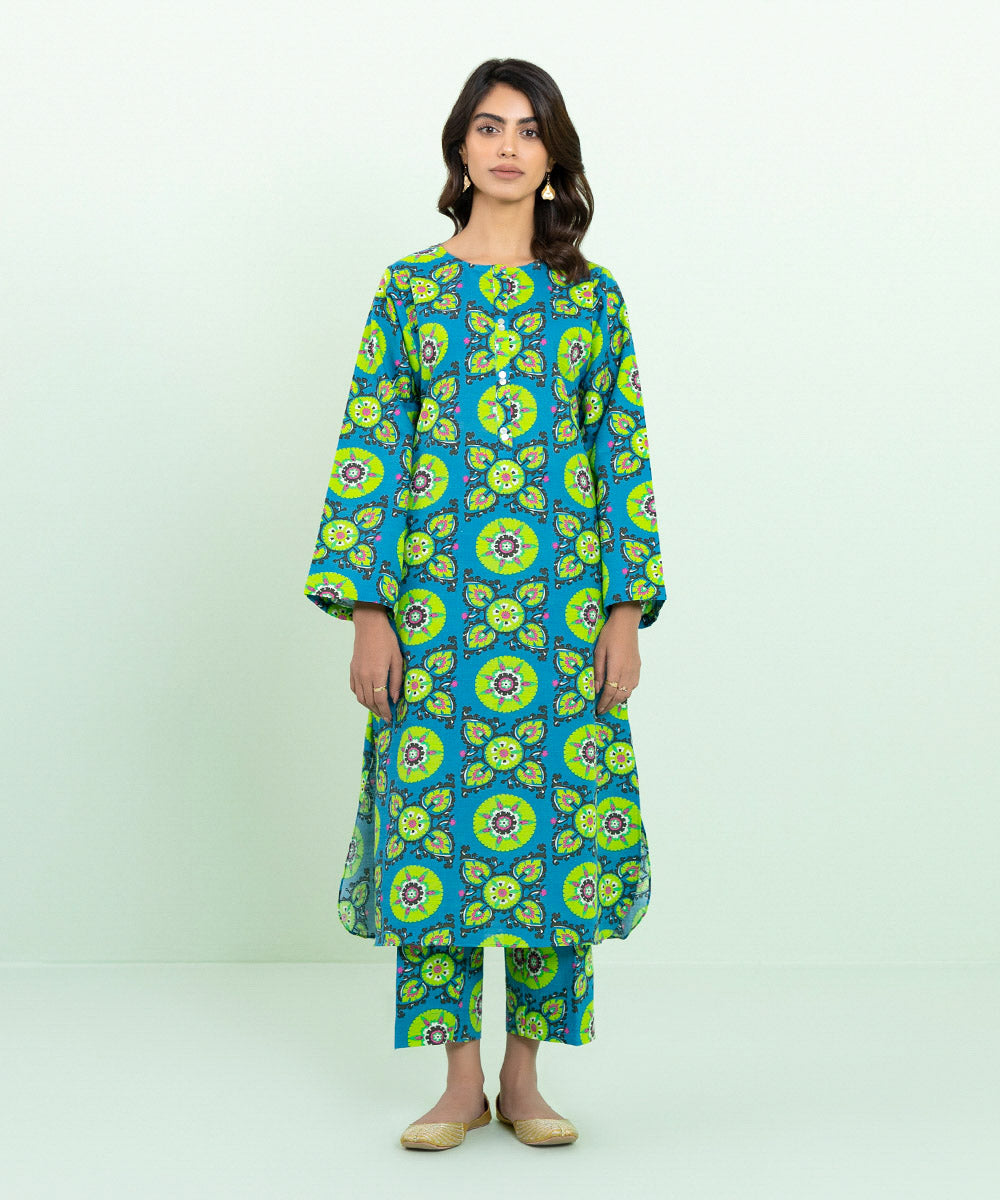 Sapphire - Printed Khaddar Shirt