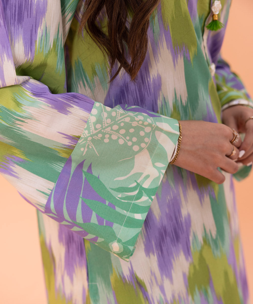 Sapphire - Printed Lawn Shirt
