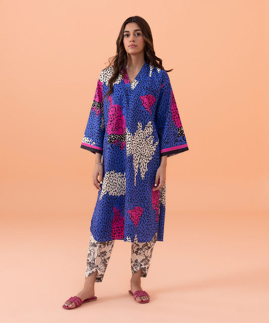 Sapphire - Printed Lawn Shirt