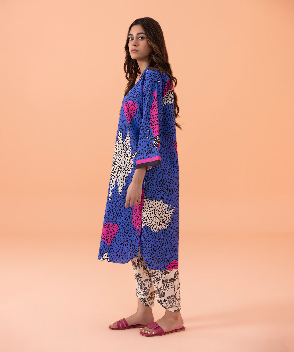 Sapphire - Printed Lawn Shirt