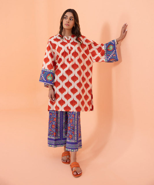 Sapphire - Printed Lawn Shirt