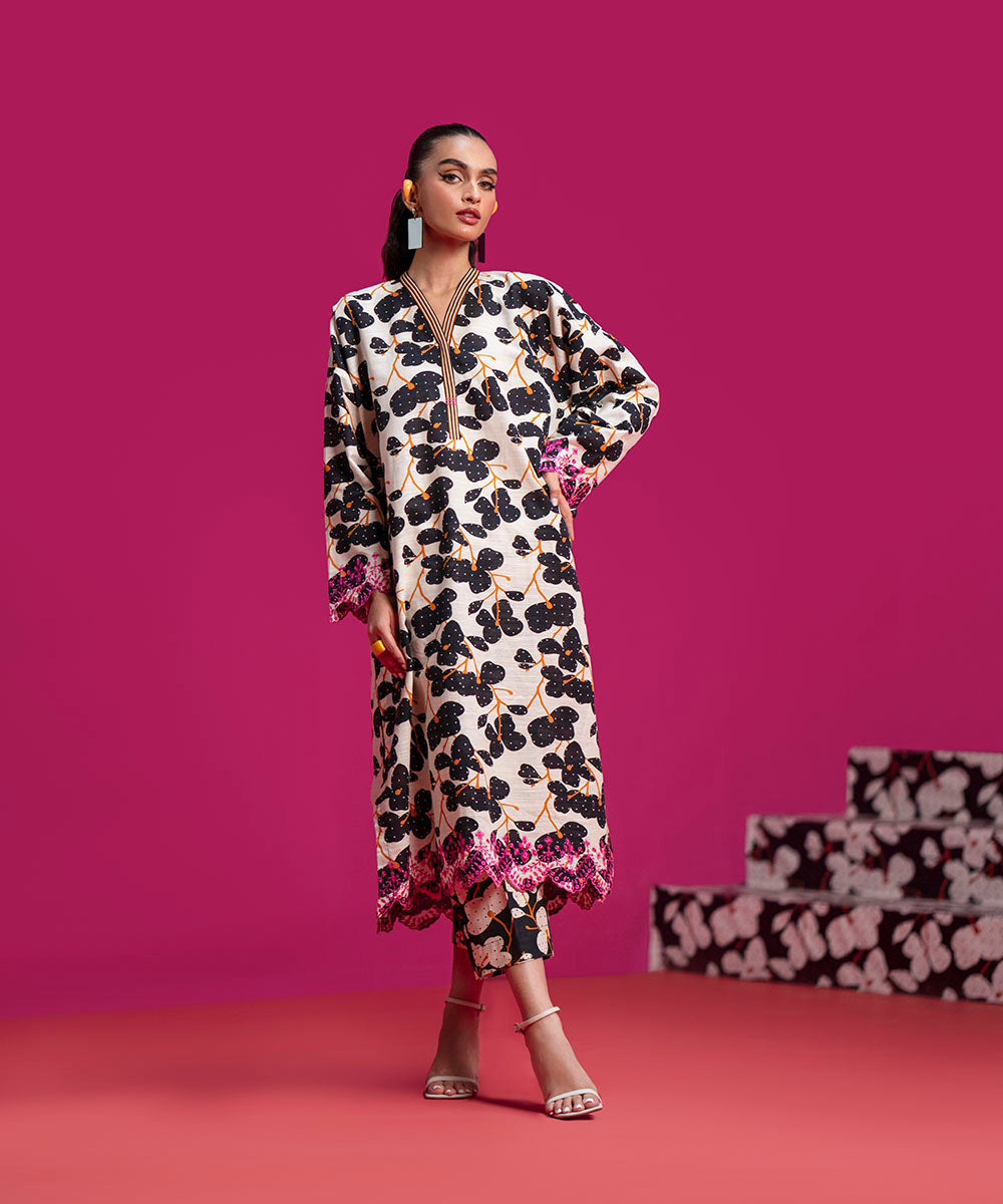 Sapphire - Embroidered Khaddar Shirt